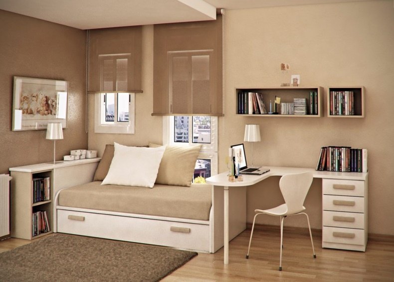 Дизайн маленьких комнат: основные принципы и красивые фото идей оформления спальни, детской, гостиной в частном доме или квартире