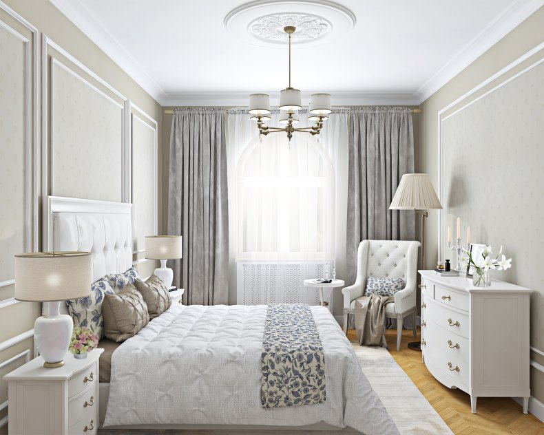 45 фото идей для белой спальни с белой мебелью