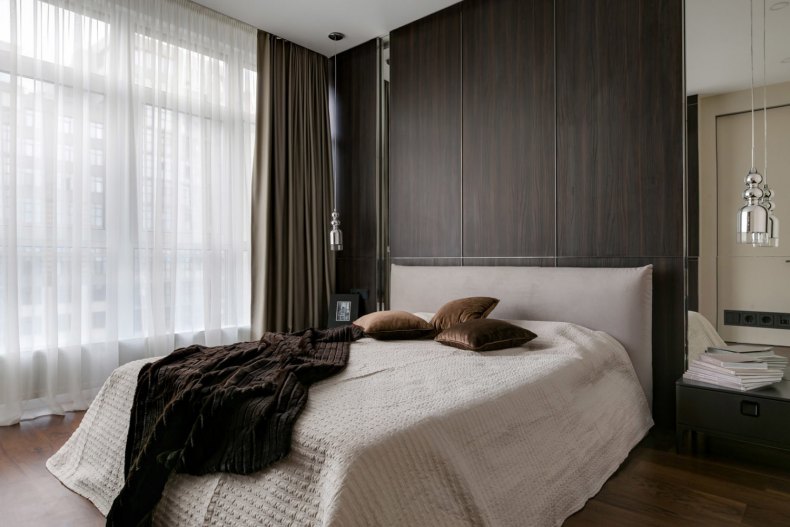 Обои для спальни — правила комбинирования обоев и примеры использования в реальных интерьерах (150 фото)