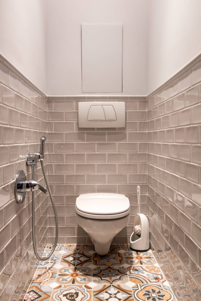 Плитка для ванной в современном стиле – фото дизайна интерьера